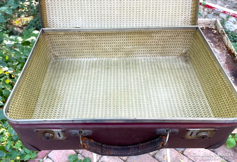 Original, old small suitcase in lehna vulkan weissenfels, retro suitcase, vintage