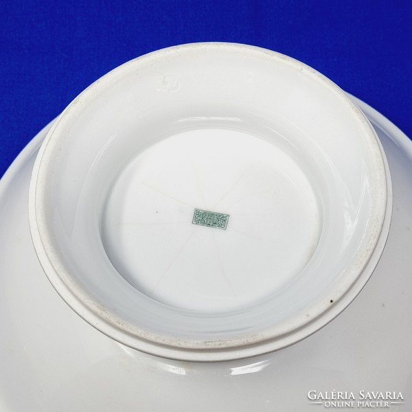 Ritka! DDSG (Első Duna-Gőzhajózási Társaság) Monarchia talpas porcelán tányér Joseph Böck Wien