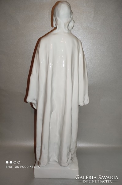 Antique old Herend Jesus Christ large-sized porcelain figural statue created by John of Croatia