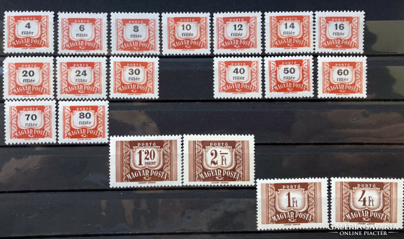 1958. VÖRÖS-FEKETE PORTÓ ** bélyegsor