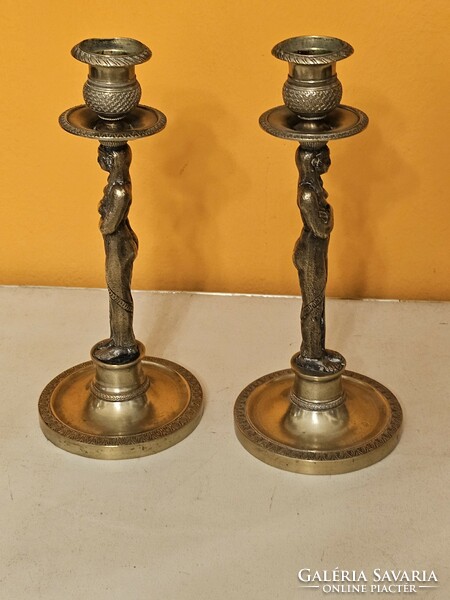 Pair of empire candlesticks