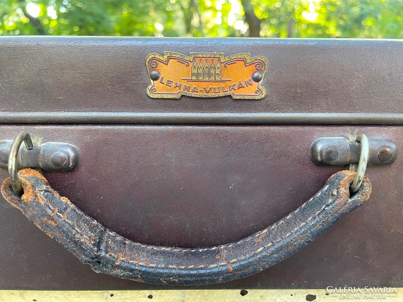 Original, old small suitcase in lehna vulkan weissenfels, retro suitcase, vintage