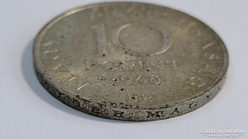Széchenyi 10 HUF 1948 silver coin