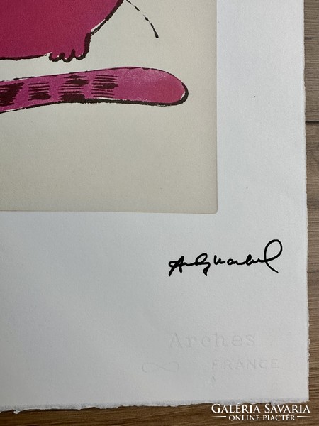 Andy Warhol with original signature