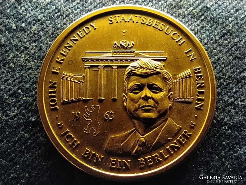35th US President John F. Kennedy in Berlin commemorative medal (id64581)