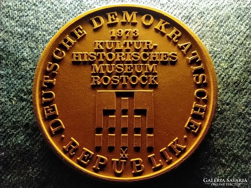 Németország Kultúrtörténeti Múzeum Rostock 1973 emlékérem (id64549)