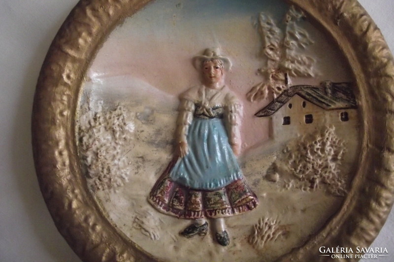 Austrian ceramic decorative plate.