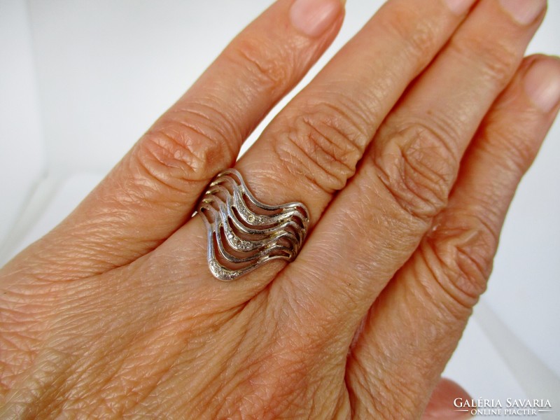 Egyedi szép kézműves  ezüst  gyűrű