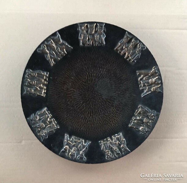Red copper buso pattern wall plate