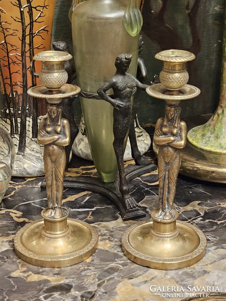 Pair of empire candlesticks