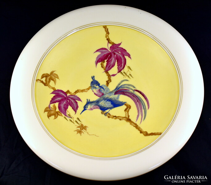 German Rosenthal porcelain serving bowl with bird of paradise pattern