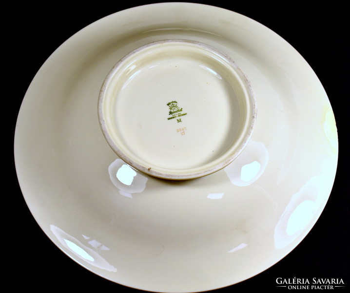 German Rosenthal porcelain serving bowl with bird of paradise pattern