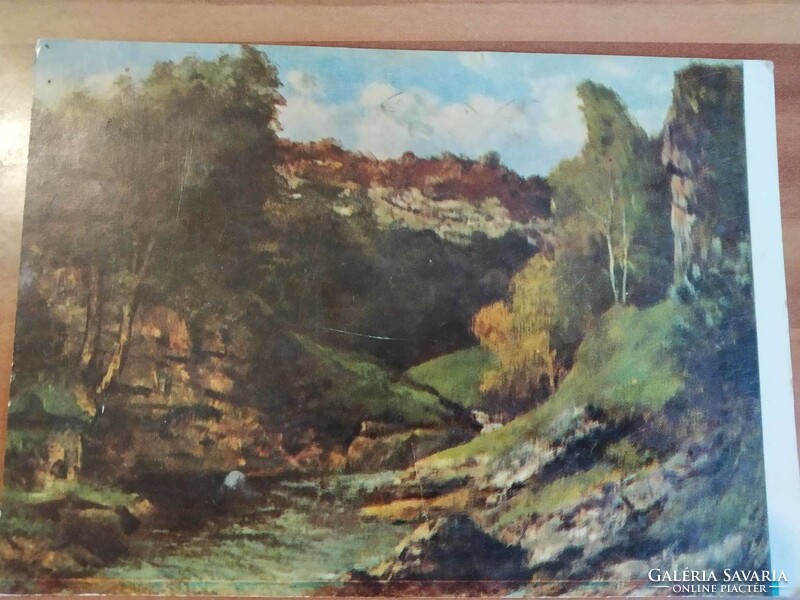 Gustav courbet, rocky lake, artist sheet used