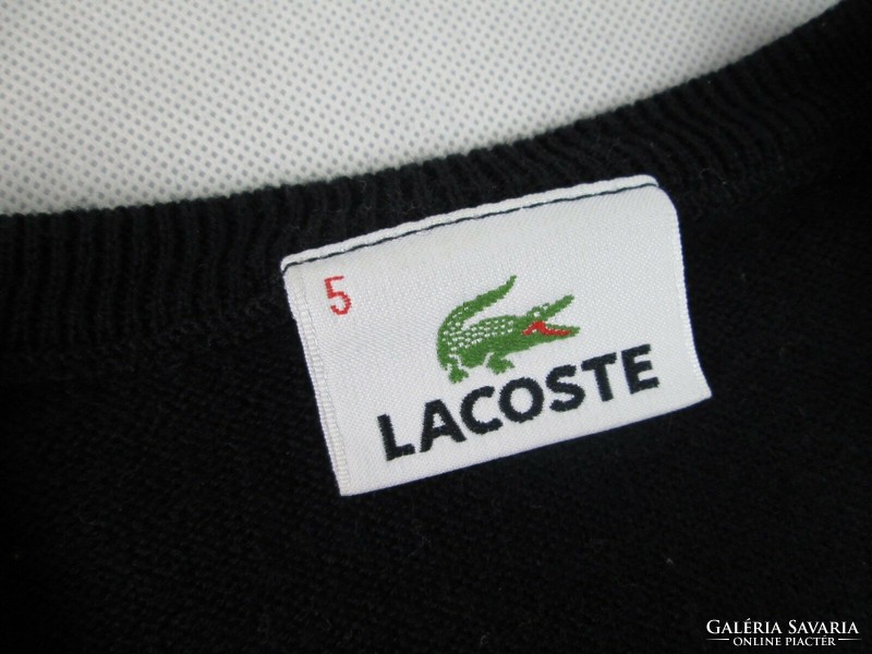 Original lacoste (xl) elegant long-sleeved women's wool sweater