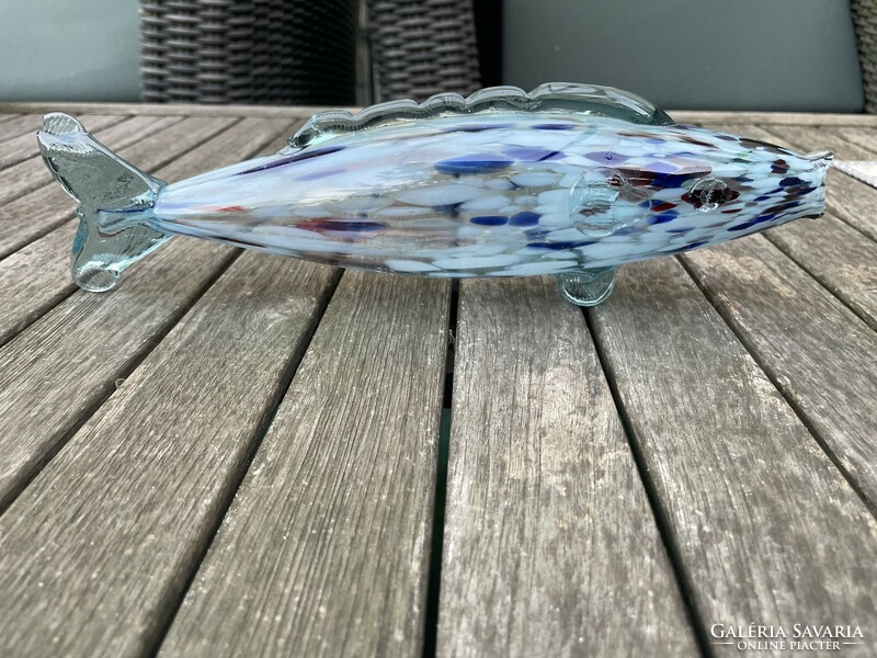 Beautiful, old blown glass fish ornament from Murano