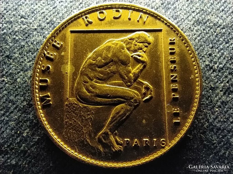 Rodin museum treasures of France the thinker commemorative medal (id64585)