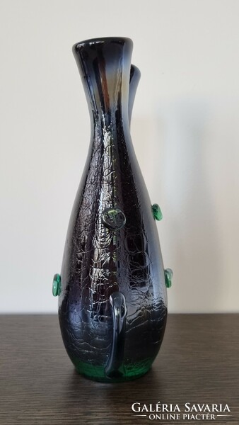 Iridescent Murano artistic vase - 29 cm