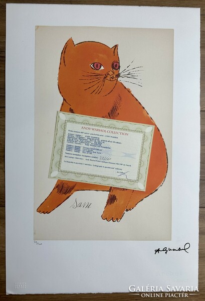 Andy Warhol with original signature