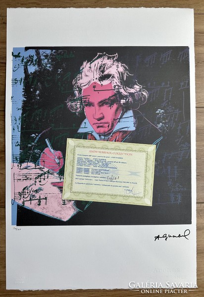 Andy Warhol with original signature