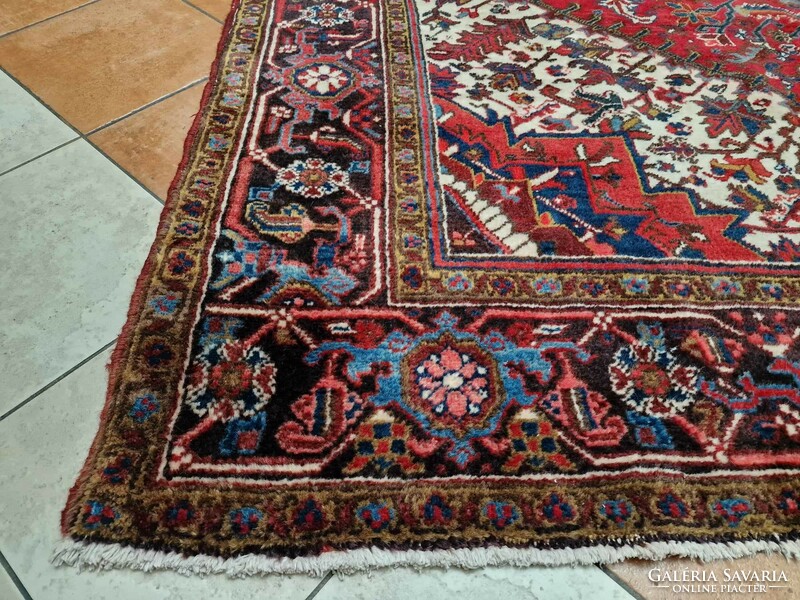 Iranian heriz hand-knotted 250x310 cm wool Persian rug bfz451