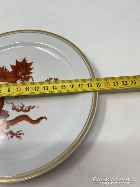 Pgh meissen red dragon china plate #1