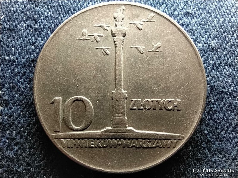 Lengyelország 700 éves Varsó Zsigmond oszlop 10 Zloty 1965 (id58288)