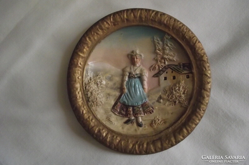 Austrian ceramic decorative plate.