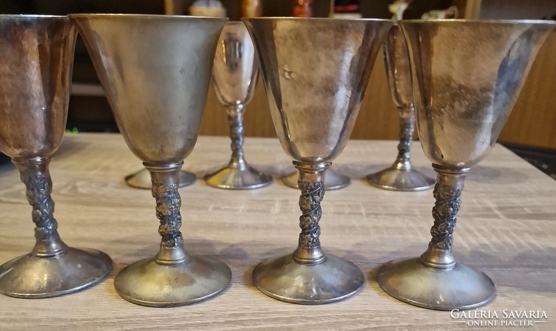 Spanish silver plated wine goblet