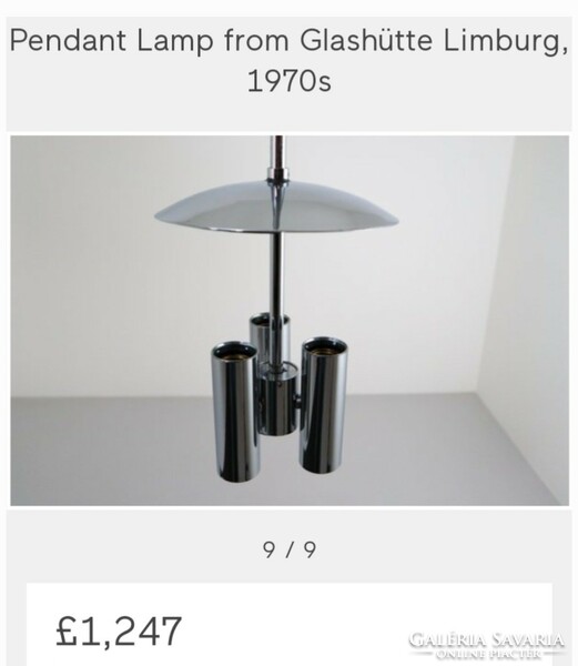 Bauhaus art-deco design chrome ceiling lamp, gaetano sciolari? Negotiable