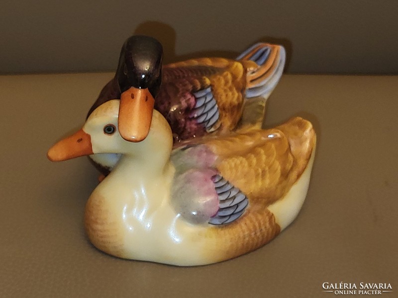 Pair of colorful ducks from Herend