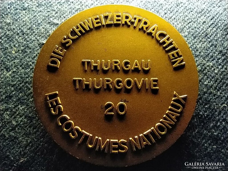 Swiss costumes commemorative medal (id64554)