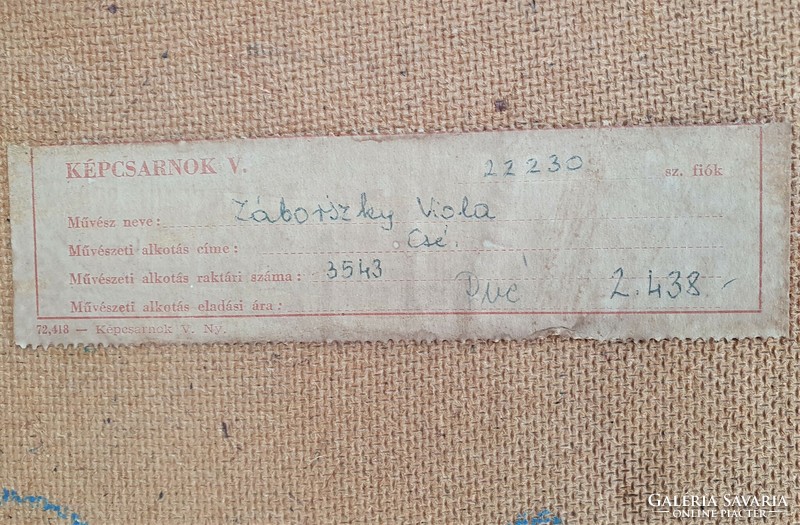 Záborszky Viola / Őszibarack csendélet