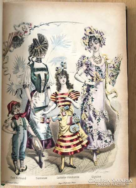 Journal des Demoiselles - 1901.Francia divat és társasági magazin teljes évfolyam.
