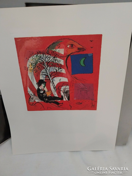 Marc Chagall válogatott 8 színes reprodukciója albumban