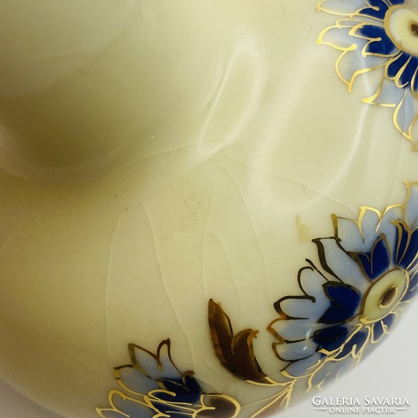 Zsolnay búzavirágos porcelán kis váza