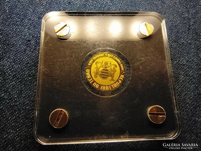 Csád Köztársaság 50 éves a Holdraszállás .999 mini arany emlékérem 0,06 gramm (id64527)