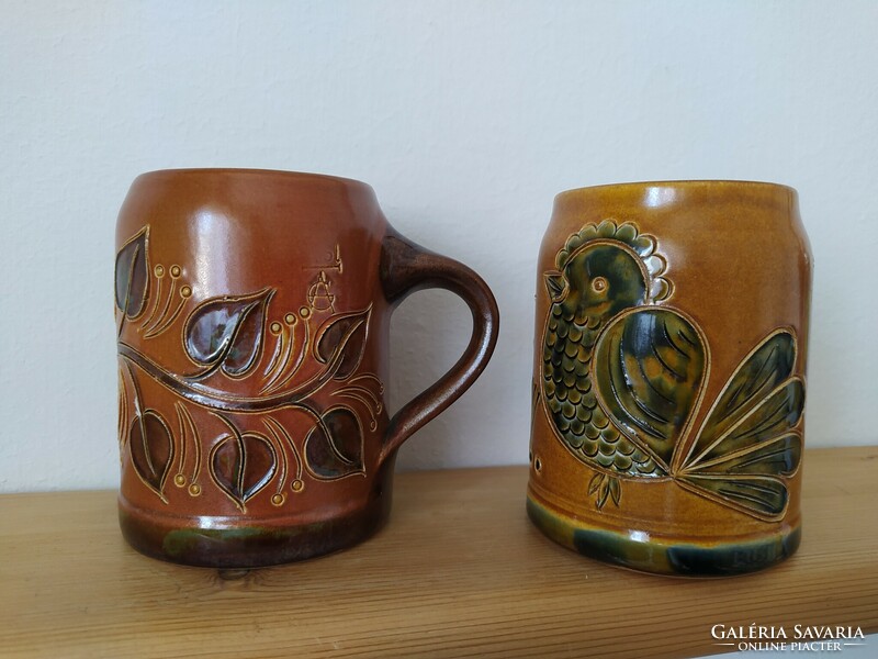 Rembserhof ceramic (achim gelhard) mug/jug pair