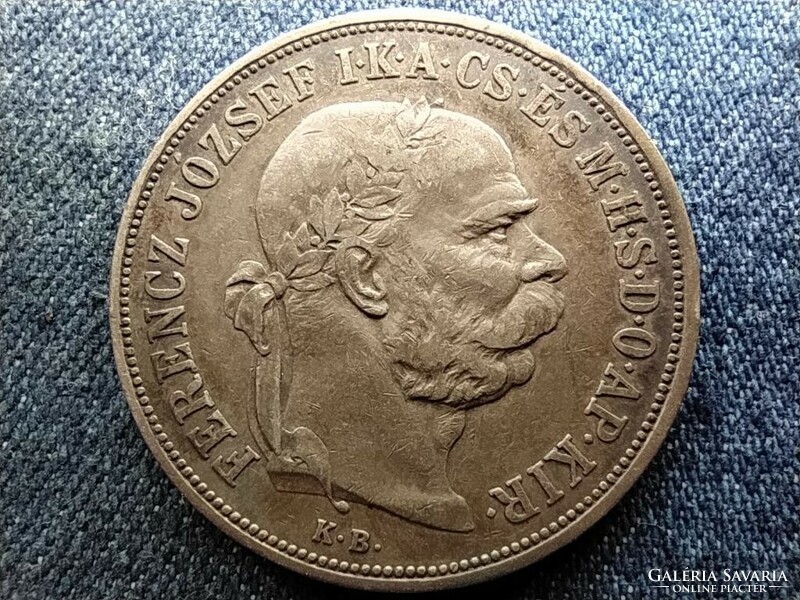 József Ferenc (1848-1916) .900 Silver 5 crowns approx. 1900 (id64770)