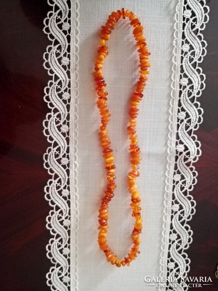 82 cm long genuine Baltic amber necklace