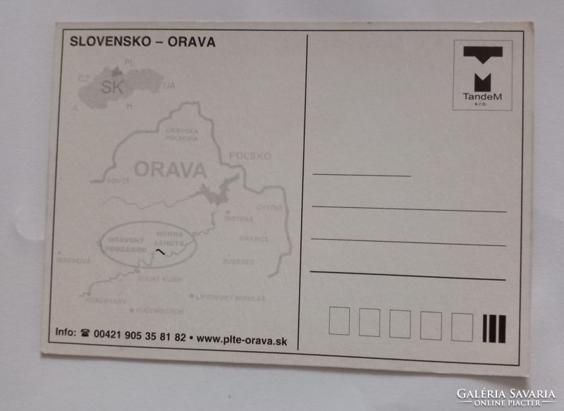 Retró képeslap Szlovákia- Orava
