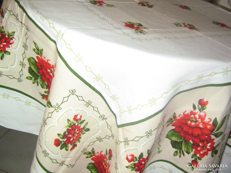 Beautiful floral tablecloth
