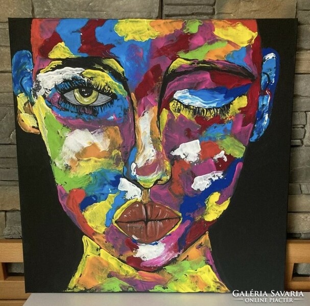 Acrylic canvas painting