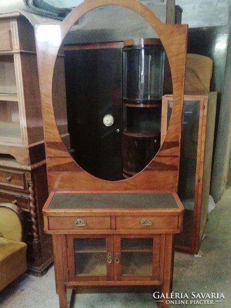 Antique mirror cabinet, dressing table, dressing table