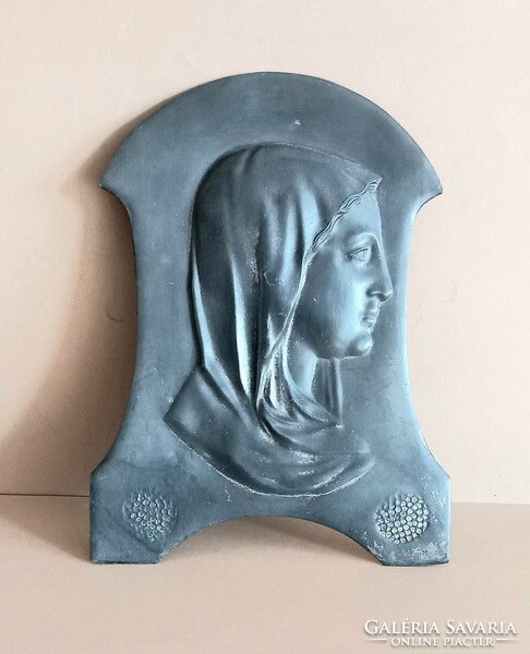 Art Nouveau metal relief picture negotiable!