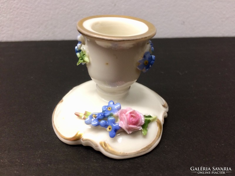 Vintage porcelán gyertyatartó-2db-kisméret