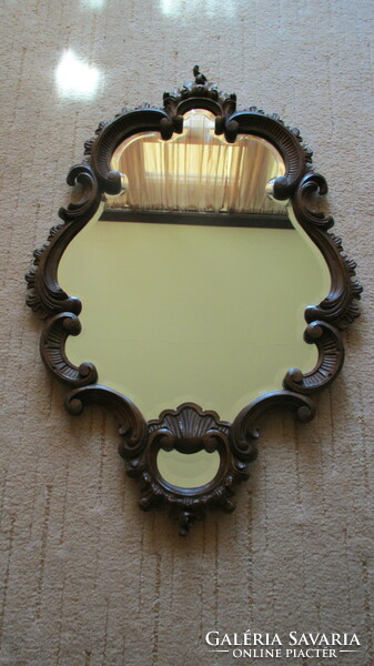 Antique carved incised mirror (rare)