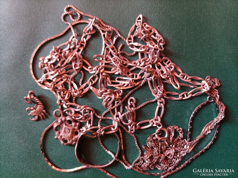 Used 925 silver chain rings and other silver, total 32 g.