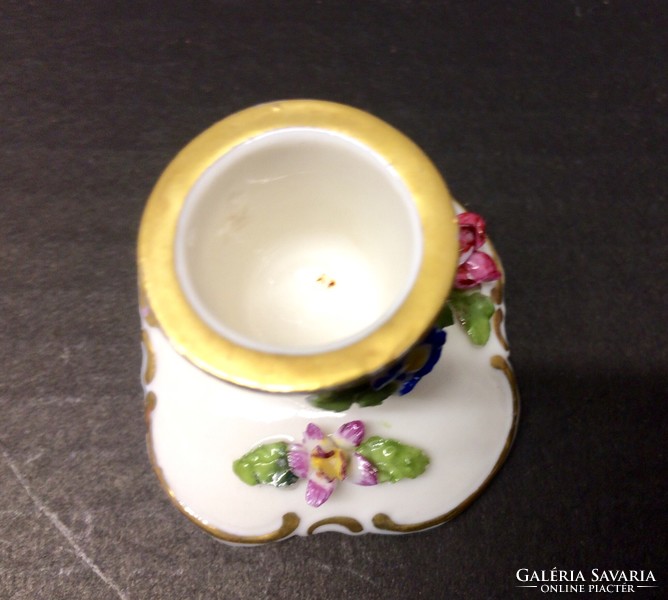 Vintage porcelán gyertyatartó-2db-kisméret