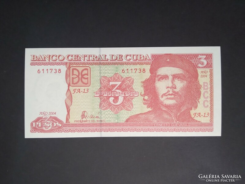 Kuba 3 Pesos 2004 Unc