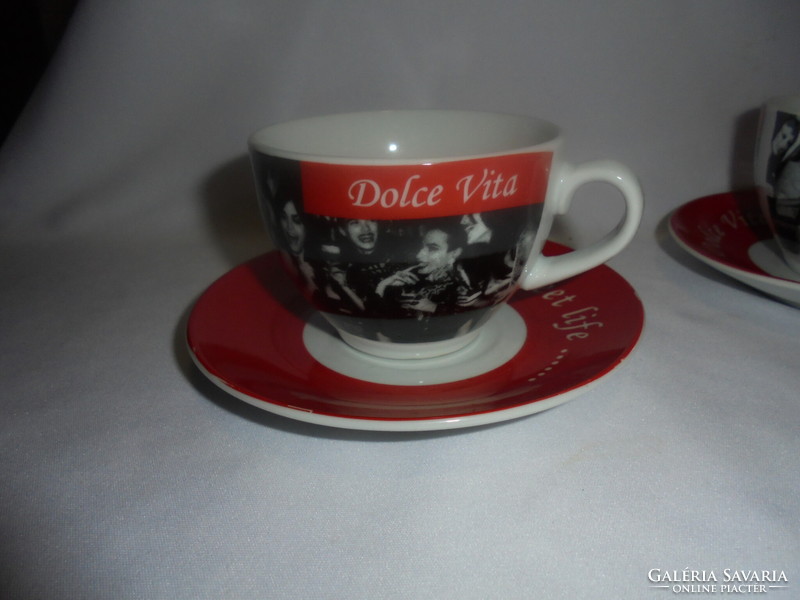 Dolce Vita kávés, cappuccinos készlet - hat személyes